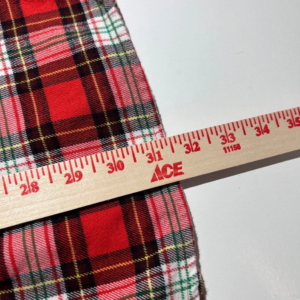 J. Crew XL Slim Mid-Weight Flannel Shirt Red Plaid Regenerative Cotton Mens